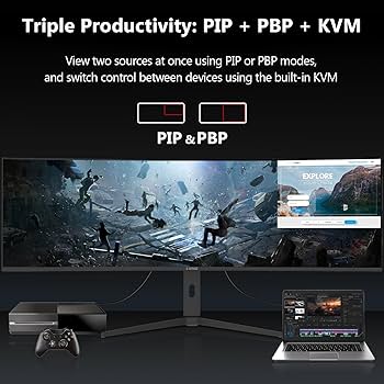 Amazon.com: 5K Monitor, Z-Edge 49 inch IPS Curved Gaming